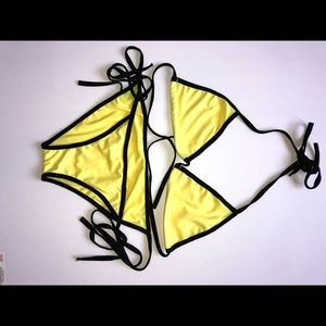 neon yellow bikini